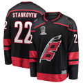 Trusc C.Hurricanes #22 Logan Stankoven Black 2026 Stanley Cup Champions Home Breakaway Stitched Jerseys