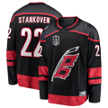Trusc C.Hurricanes #22 Logan Stankoven Black 2026 Stanley Cup Final Home Breakaway Stitched Jerseys