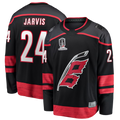 Trusc C.Hurricanes #24 Seth Jarvis Black 2026 Stanley Cup Champions Home Breakaway Stitched Jerseys