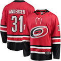 Trusc C.Hurricanes #31 Frederik Andersen Red Alternate Breakaway Player Stitched Jerseys