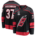 Trusc C.Hurricanes #37 Andrei Svechnikov Black 2026 Stanley Cup Champions Home Breakaway Stitched Jerseys