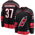 Trusc C.Hurricanes #37 Andrei Svechnikov Black Home Breakaway Stitched Jerseys