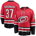 Trusc C.Hurricanes #37 Andrei Svechnikov Red Alternate Breakaway Player Stitched Jerseys