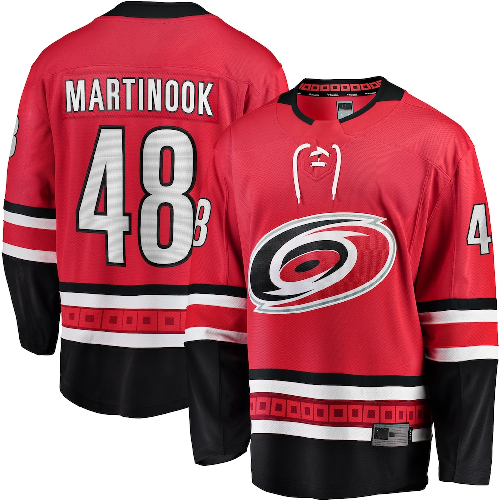 Trusc C.Hurricanes #48 Jordan Martinook Red Alternate Breakaway Player Stitched Jerseys
