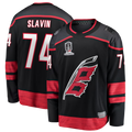 Trusc C.Hurricanes #74 Jaccob Slavin Black 2026 Stanley Cup Champions Home Breakaway Stitched Jerseys
