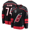 Trusc C.Hurricanes #74 Jaccob Slavin Black 2026 Stanley Cup Final Home Breakaway Stitched Jerseys