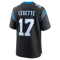 Trusc C.Panthers #17 Xavier Legette Player Black Home Game Stitched Jerseys