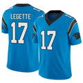 Trusc C.Panthers #17 Xavier Legette Player Blue Vapor F.U.S.E. Limited Stitched Jerseys