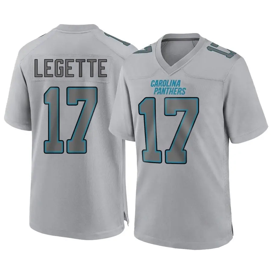Trusc C.Panthers #17 Xavier Legette Player Grey Atmosphere Fashion Stitched  Jerseys