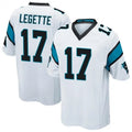 Trusc C.Panthers #17 Xavier Legette Player White Home Game Stitched Jerseys