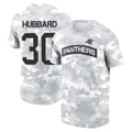 Trusc C.Panthers #30 Chuba Hubbard Player Salute to Service Hoodies & T-Shirts Stitched Jerseys