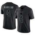 Trusc C.Panthers #4 Tetairoa McMillan Player Black REFLECTIVE Limited Stitched Jerseys