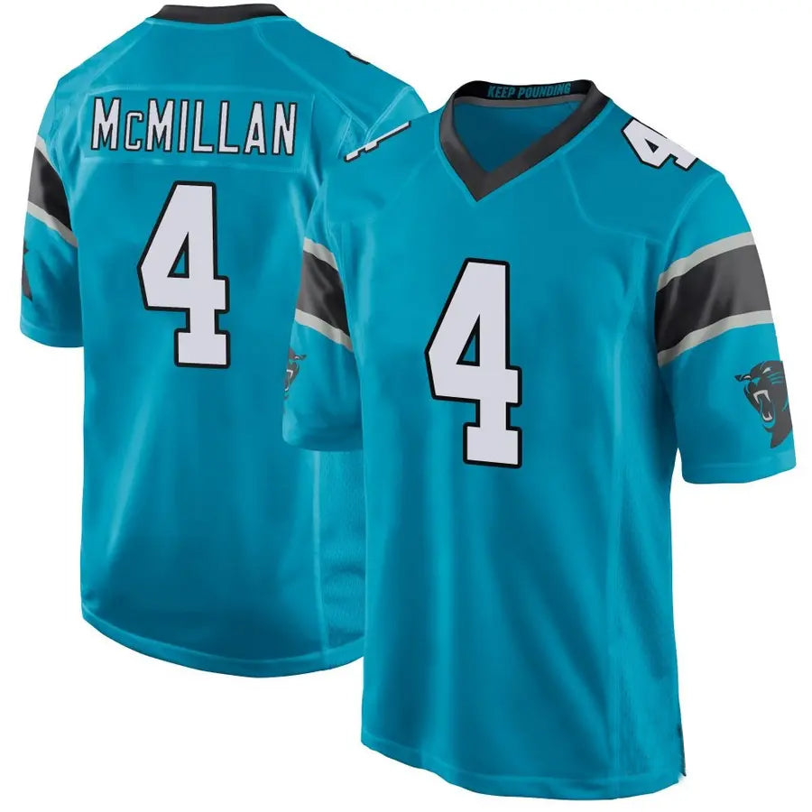 Trusc C.Panthers #4 Tetairoa McMillan Player Blue Game Stitched Jerseys