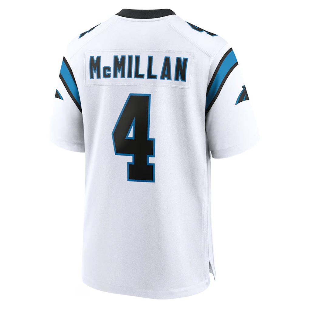 Trusc C.Panthers #4 Tetairoa McMillan Player White Home Game Stitched Jerseys