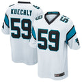 Trusc C.Panthers #59 Luke Kuechly Player White Home Game Stitched Jerseys