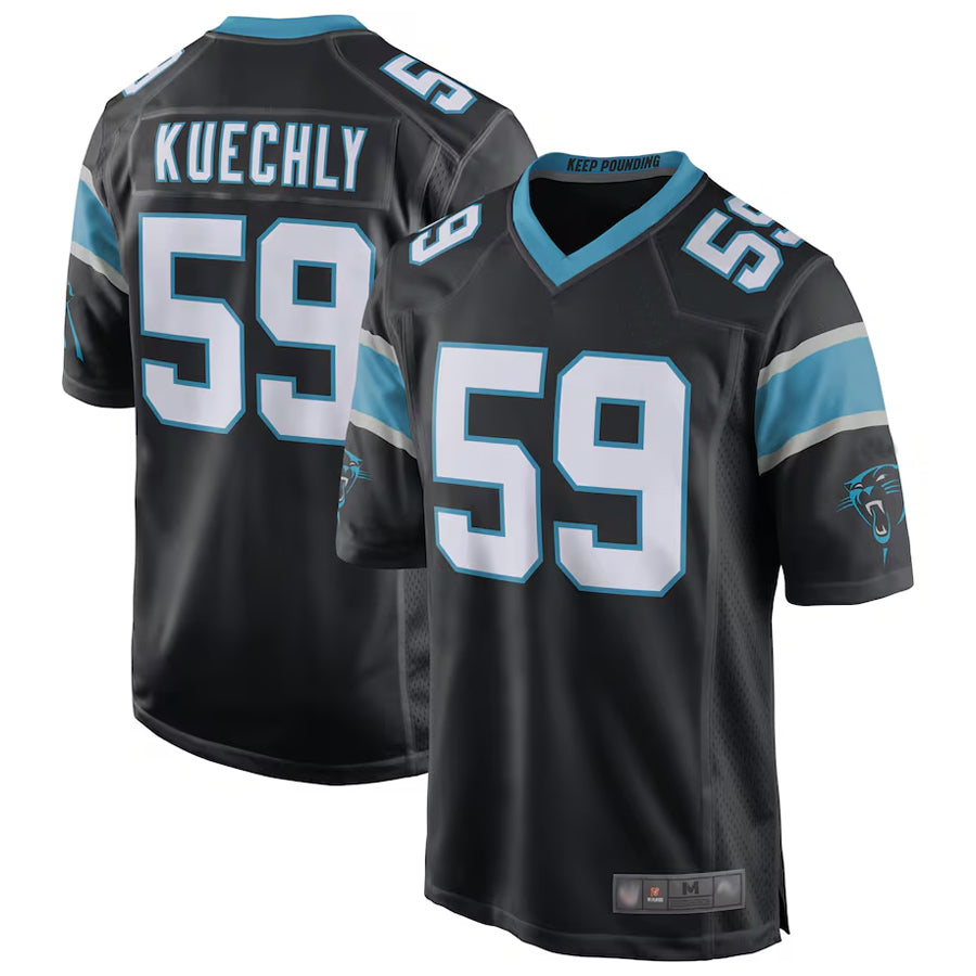 Trusc C.Panthers #59 Luke Kuechly Player b`Black Home Game Stitched Jerseys