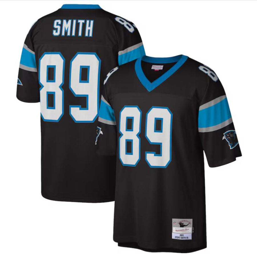 Trusc C.Panthers #89 Steve Smith Black Legacy Replica Jersey American Stitched Jerseys