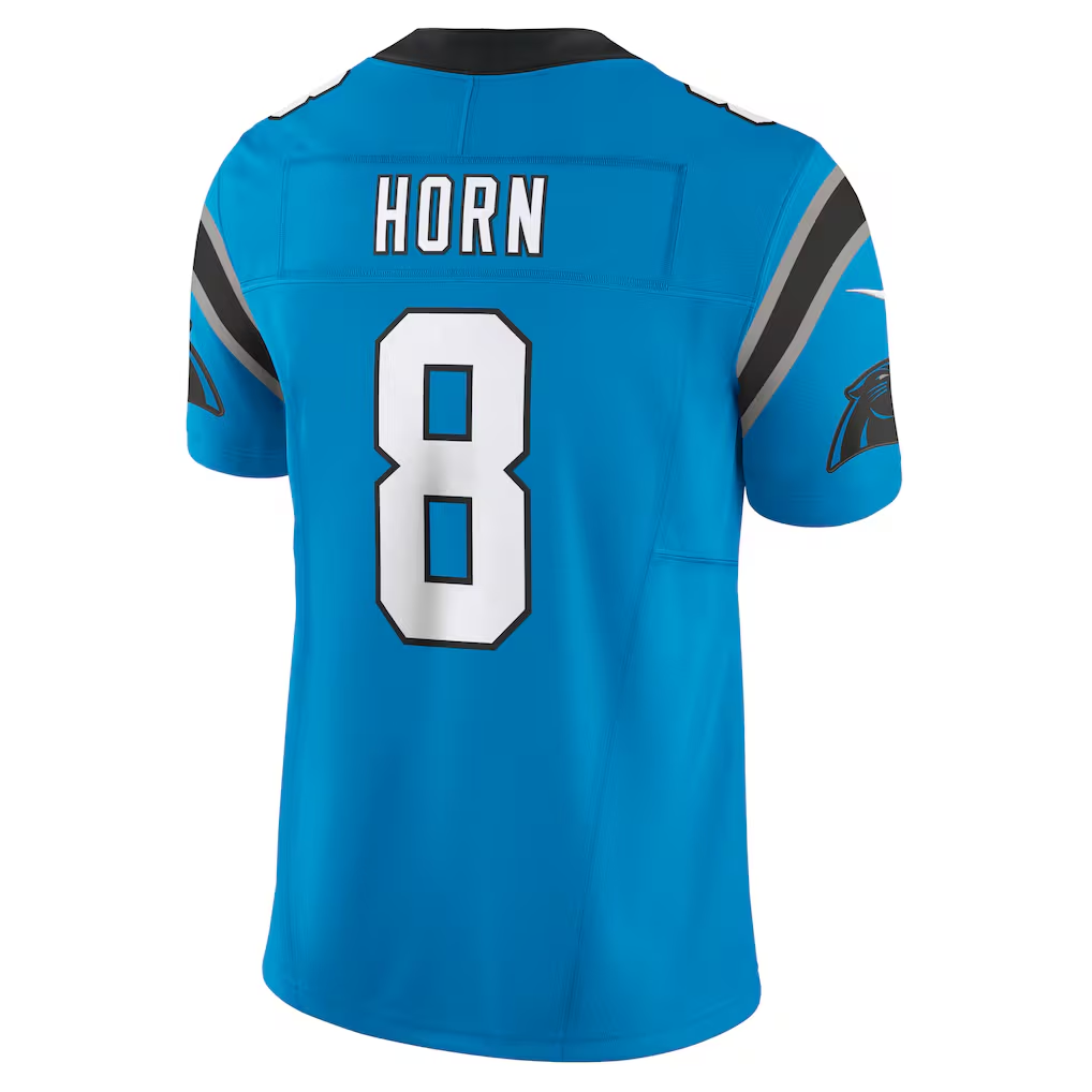 Trusc C.Panthers #8 Jaycee Horn Blue Vapor F.U.S.E. Limited Stitched Jerseys