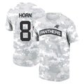 Trusc C.Panthers #8 Jaycee Horn Player Salute to Service Hoodies & T-Shirts Stitched Jerseys