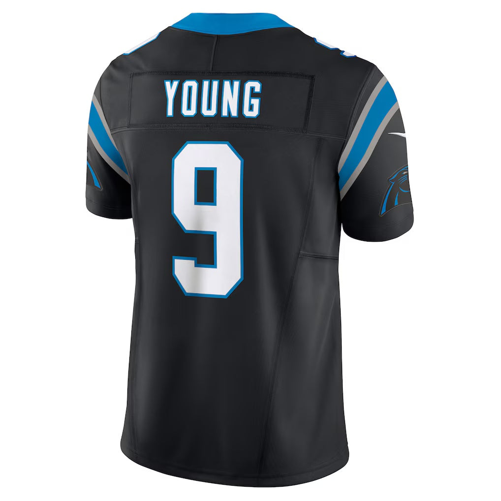 Trusc C.Panthers #9 Bryce Young Black Vapor F.U.S.E. Limited Stitched Jerseys