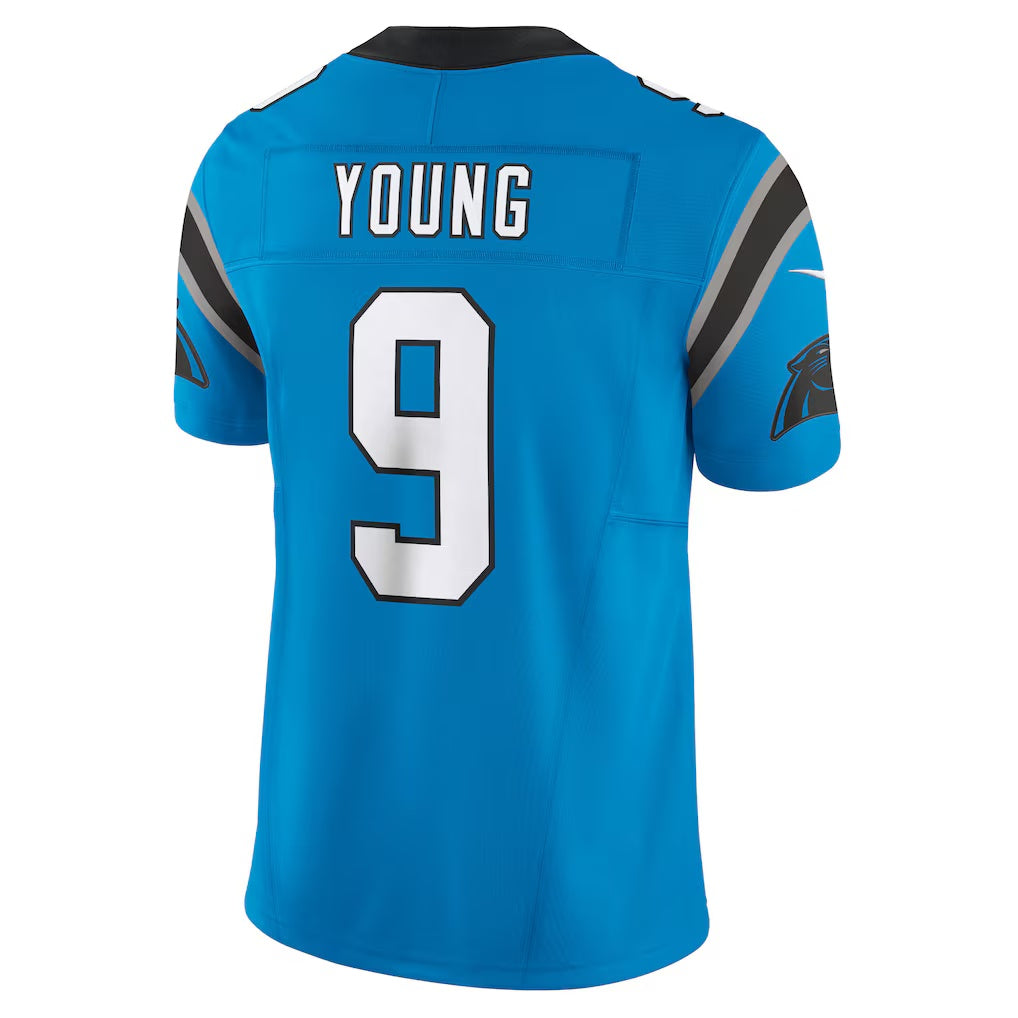 Trusc C.Panthers #9 Bryce Young Blue Vapor F.U.S.E. Limited Stitched Jerseys