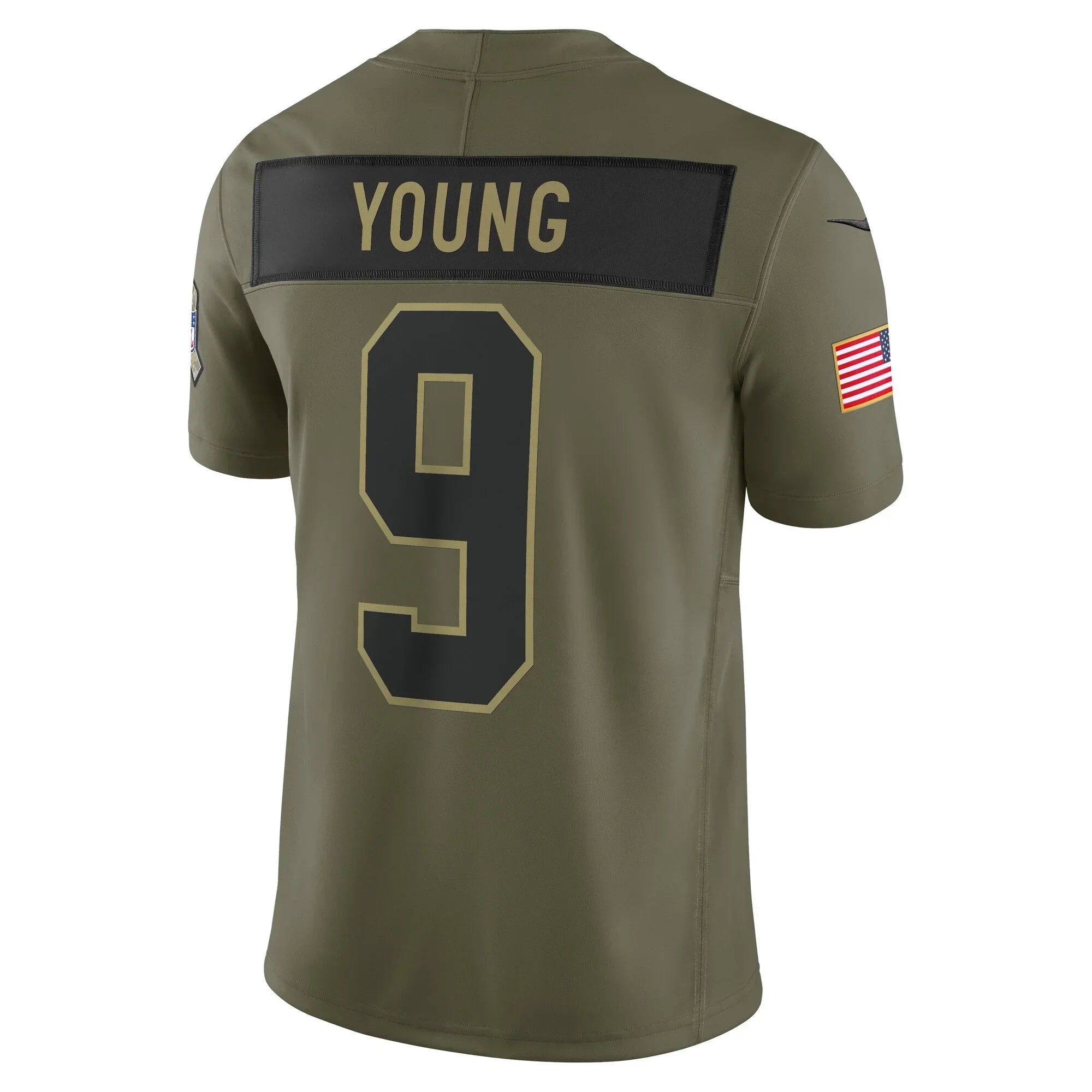 Trusc C.Panthers #9 Bryce Young Olive 2025 Salute to Service Limited Stitched Jerseys