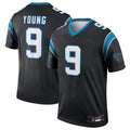 Trusc C.Panthers #9 Bryce Young Black Legend Jersey American Stitched Jerseys