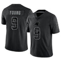 Trusc C.Panthers #9 Bryce Young Player Black REFLECTIVE Limited Stitched Jerseys