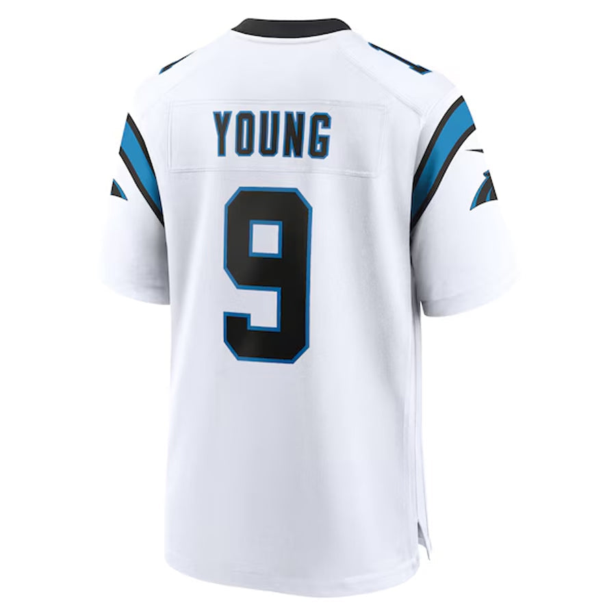 Trusc C.Panthers #9 Bryce Young Player White Home Game  Stitched Jerseys