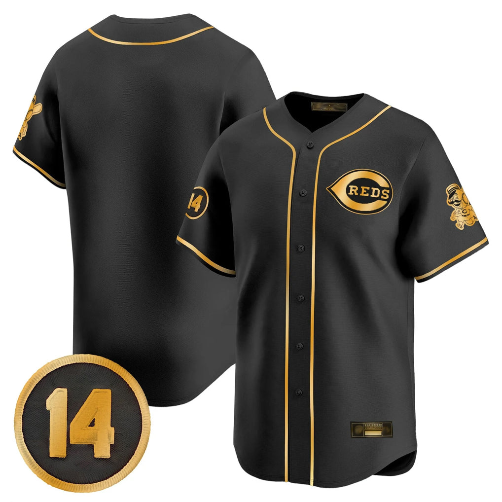 Trusc C.Reds Black-Gold Vapor Premier Limited Home Blank Player Stitched Jerseys
