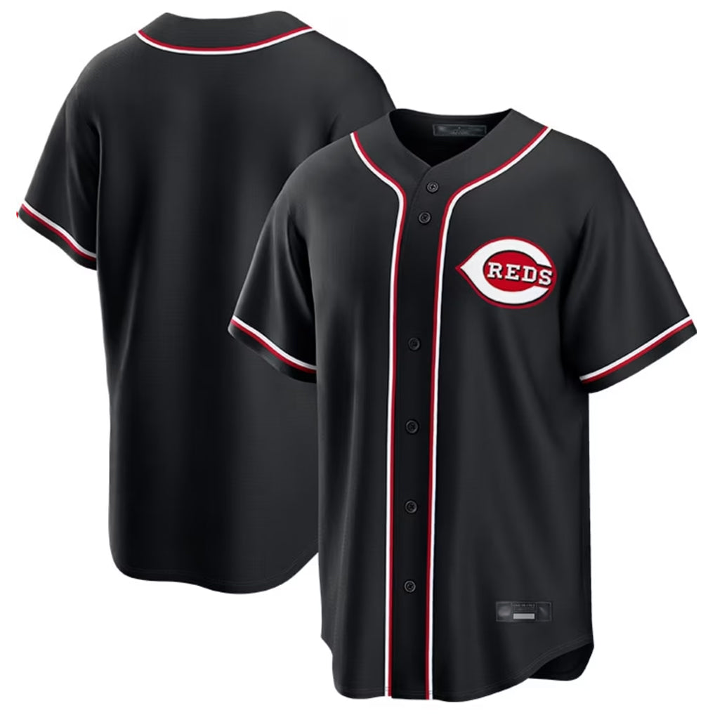 Trusc C.Reds Black Fashion Out Home Game Blank Player Stitched Jerseys