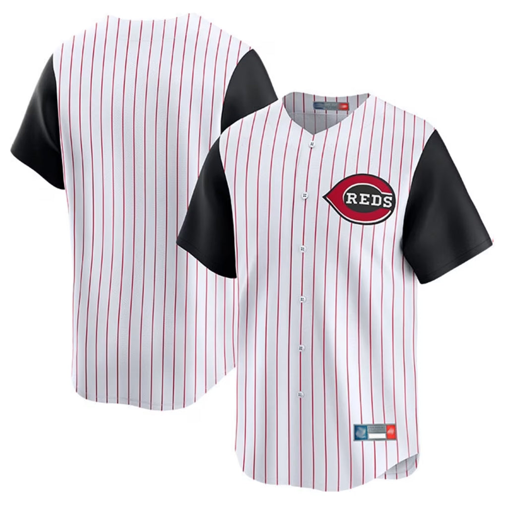 Trusc C.Reds White Black Stripe Field of Dreams Game Home Blank Player Stitched Jerseys