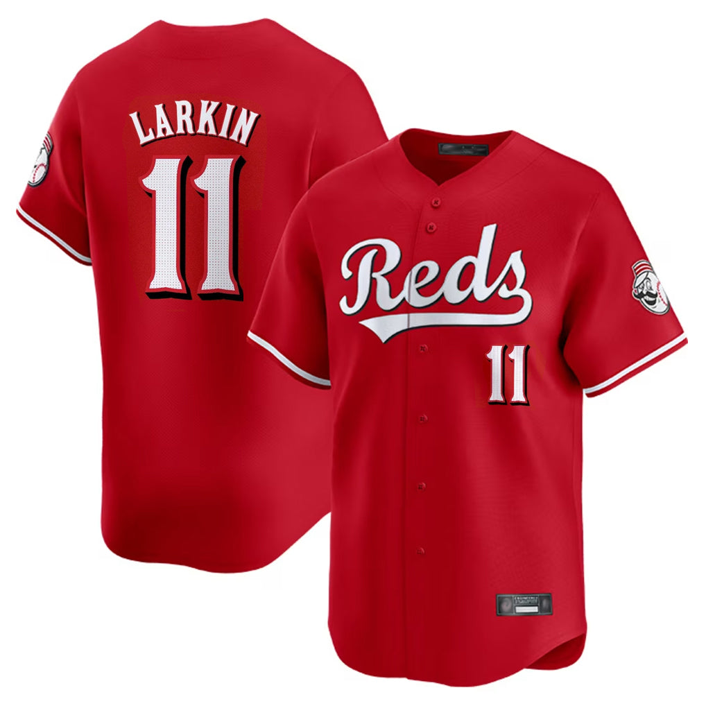 Trusc C.Reds #11 Barry Larkin Player Red Home Limited Stitched Jerseys