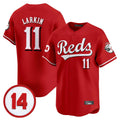Trusc C.Reds #11 Barry Larkin Player Red Vapor Premier Limited Home Stitched Jerseys
