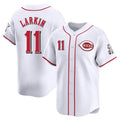 Trusc C.Reds #11 Barry Larkin Player White Home Limited Stitched Jerseys