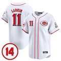 Trusc C.Reds #11 Barry Larkin Player White Vapor Premier Limited Home Stitched Jerseys