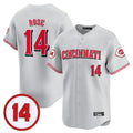 Trusc C.Reds #14 Pete Rose Player Gray Vapor Premier Limited Home Stitched Jerseys