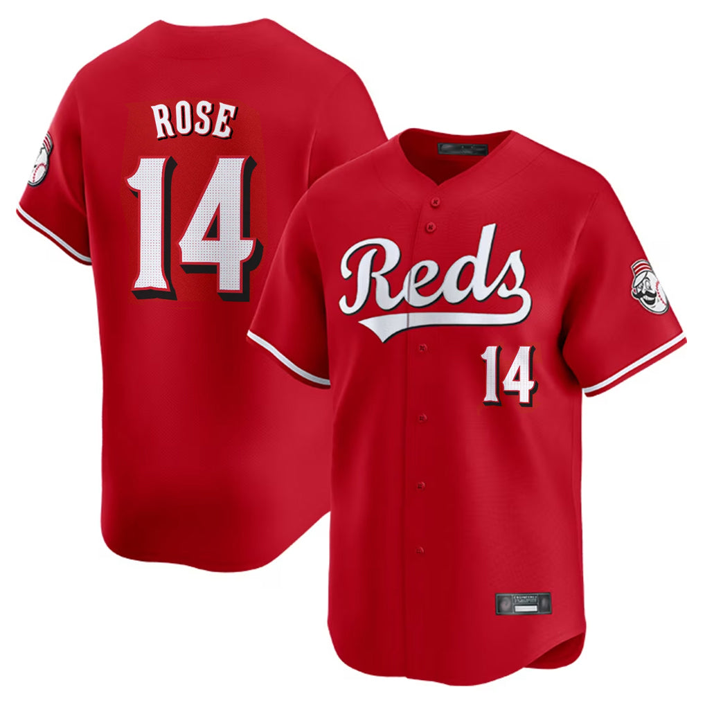 Trusc C.Reds #14 Pete Rose Player Red Home Limited Stitched Jerseys