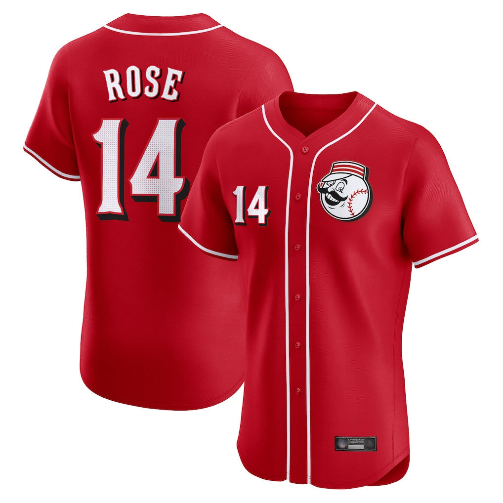 Trusc C.Reds #14 Pete Rose Player Red Limited Elite Home Game Stitched Jerseys