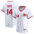 Trusc C.Reds #14 Pete Rose Player White Cooperstown Collection Limited T-shirt Home Stitched Jerseys