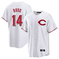 Trusc C.Reds #14 Pete Rose Player White Home Game Stitched Jerseys