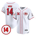 Trusc C.Reds #14 Pete Rose Player White Vapor Premier Limited Home Stitched Jerseys