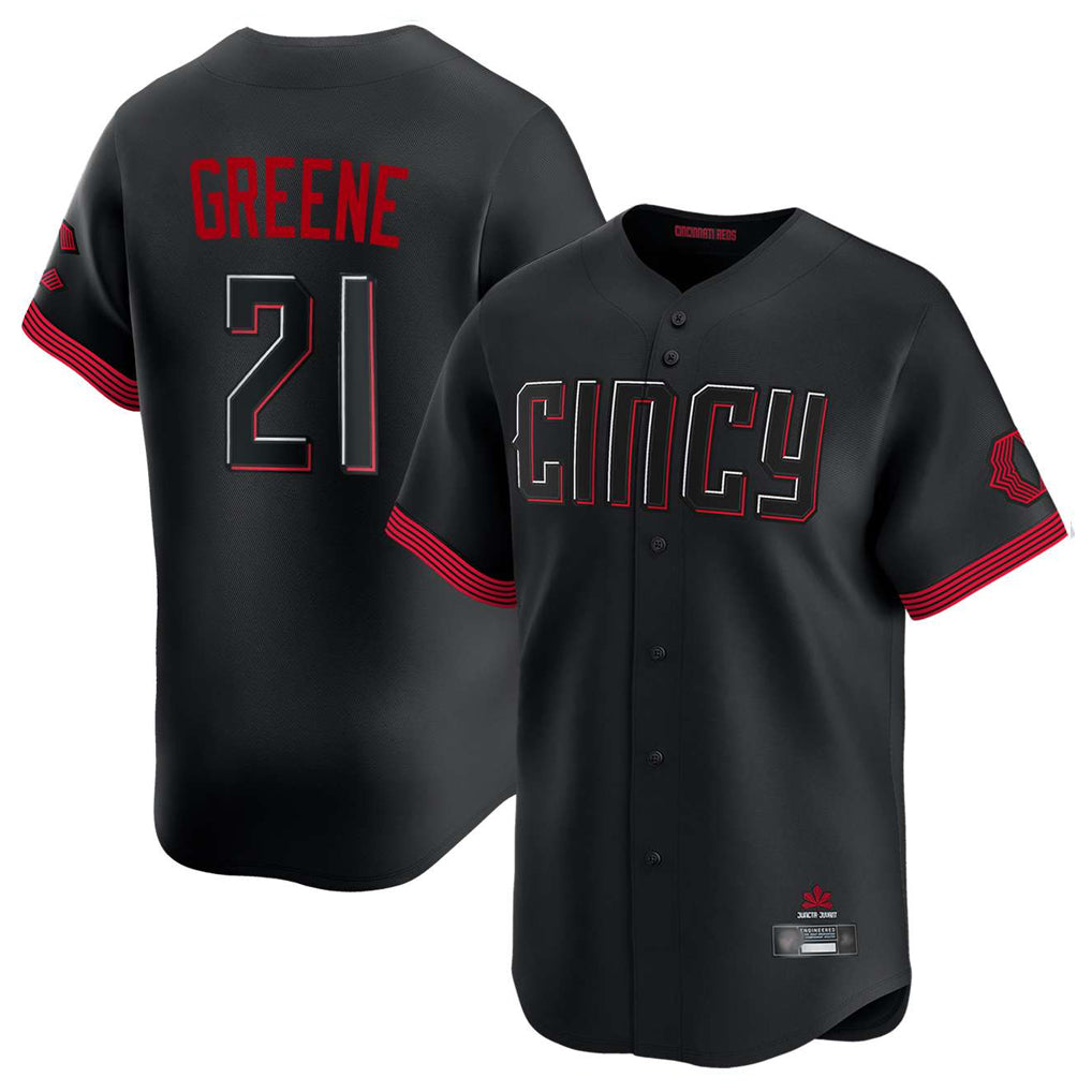 Trusc C.Reds #21 Hunter Greene Player Black City Connect Home Limited Stitched Jerseys