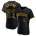 Trusc C.Reds #21 Hunter Greene Player Black Snake Skin City Limited Elite Home Stitched Jerseys