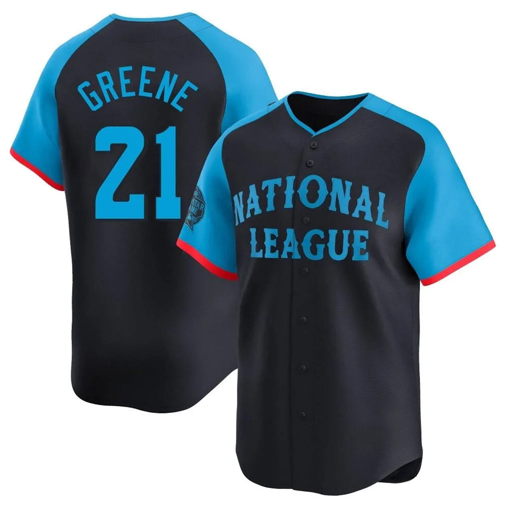 Trusc C.Reds #21 Hunter Greene Player Navy Limited National League All-Star Game Stitched Jerseys
