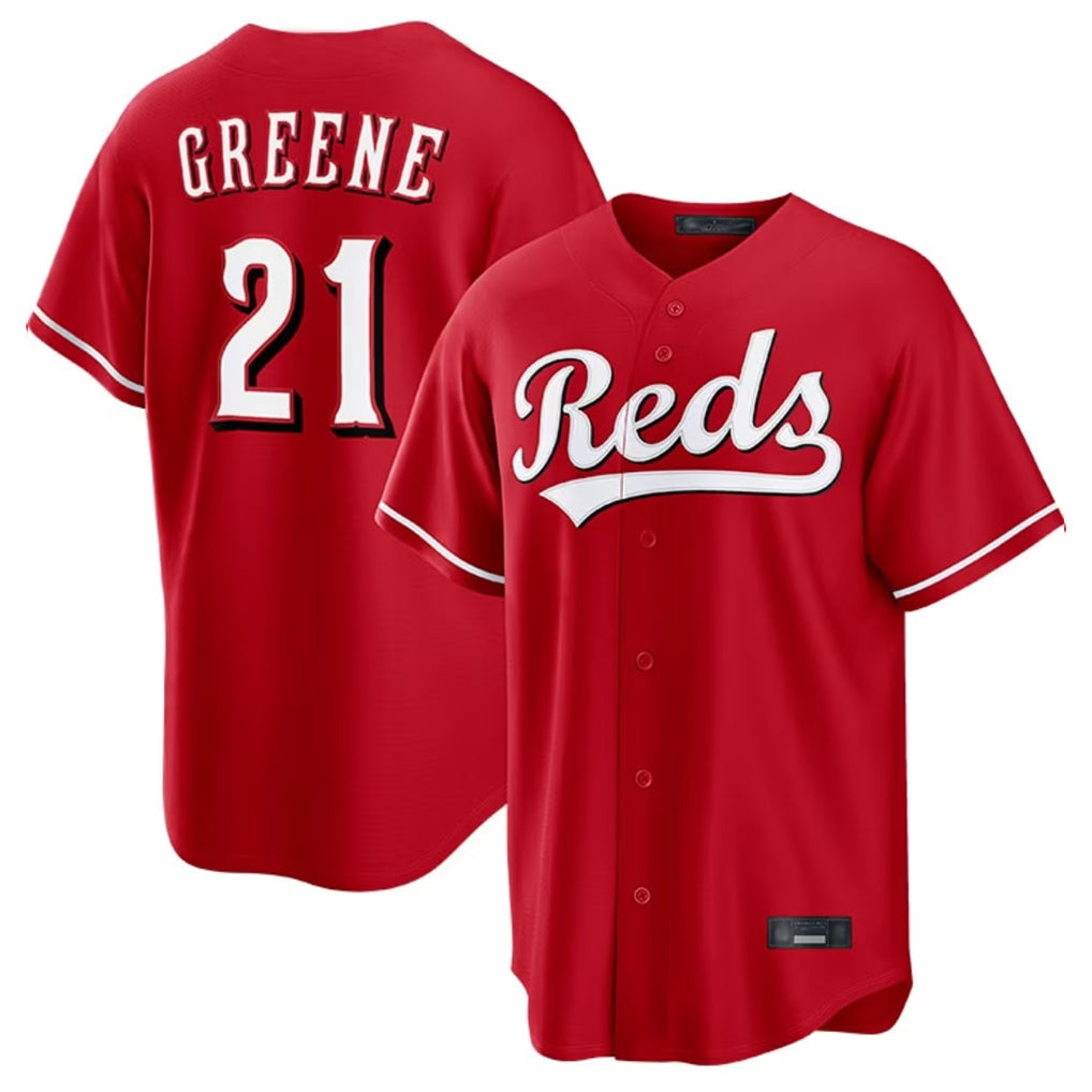 Trusc C.Reds #21 Hunter Greene Player Red Home Game Stitched Jerseys