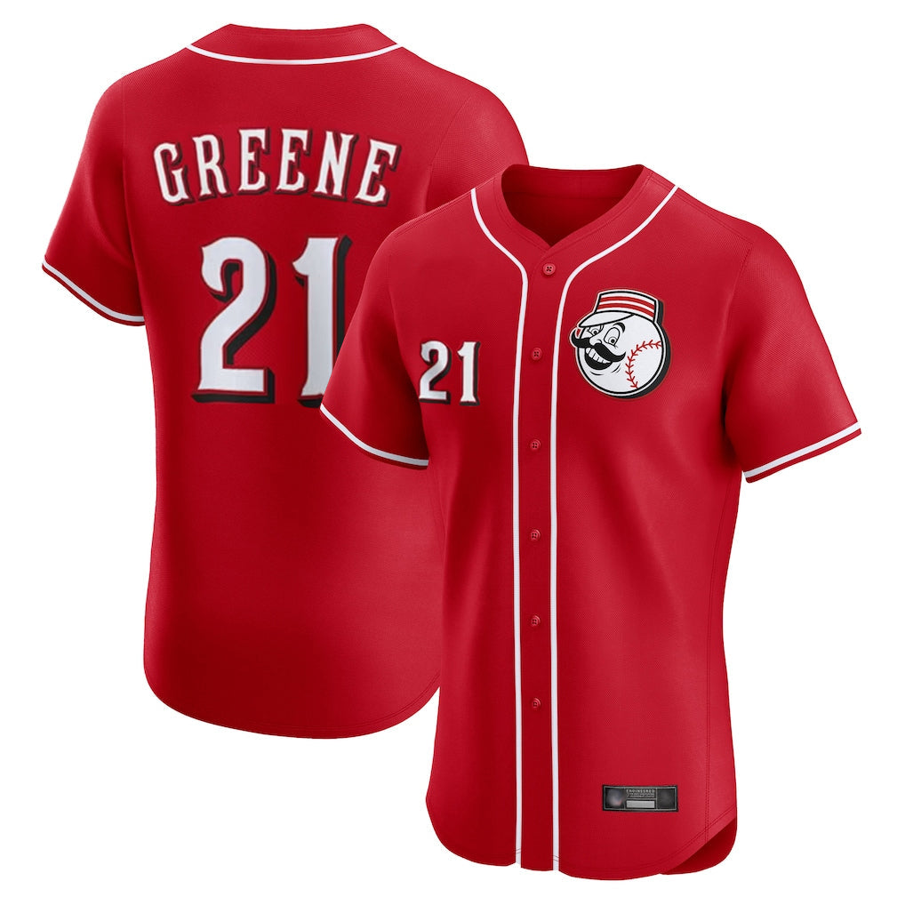 Trusc C.Reds #21 Hunter Greene Player Red Limited Elite Home Game Stitched Jerseys
