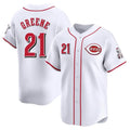 Trusc C.Reds #21 Hunter Greene Player White Home Limited Stitched Jerseys