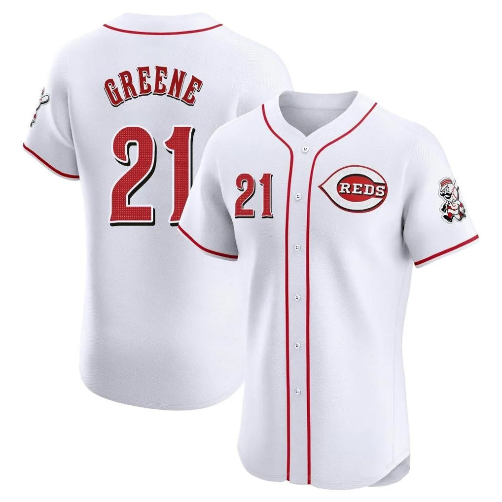 Trusc C.Reds #21 Hunter Greene Player White Limited Elite Home Stitched Jerseys