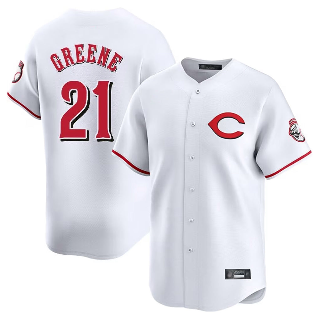 Trusc C.Reds #21 Hunter Greene Player White Limited Home Stitched Jerseys